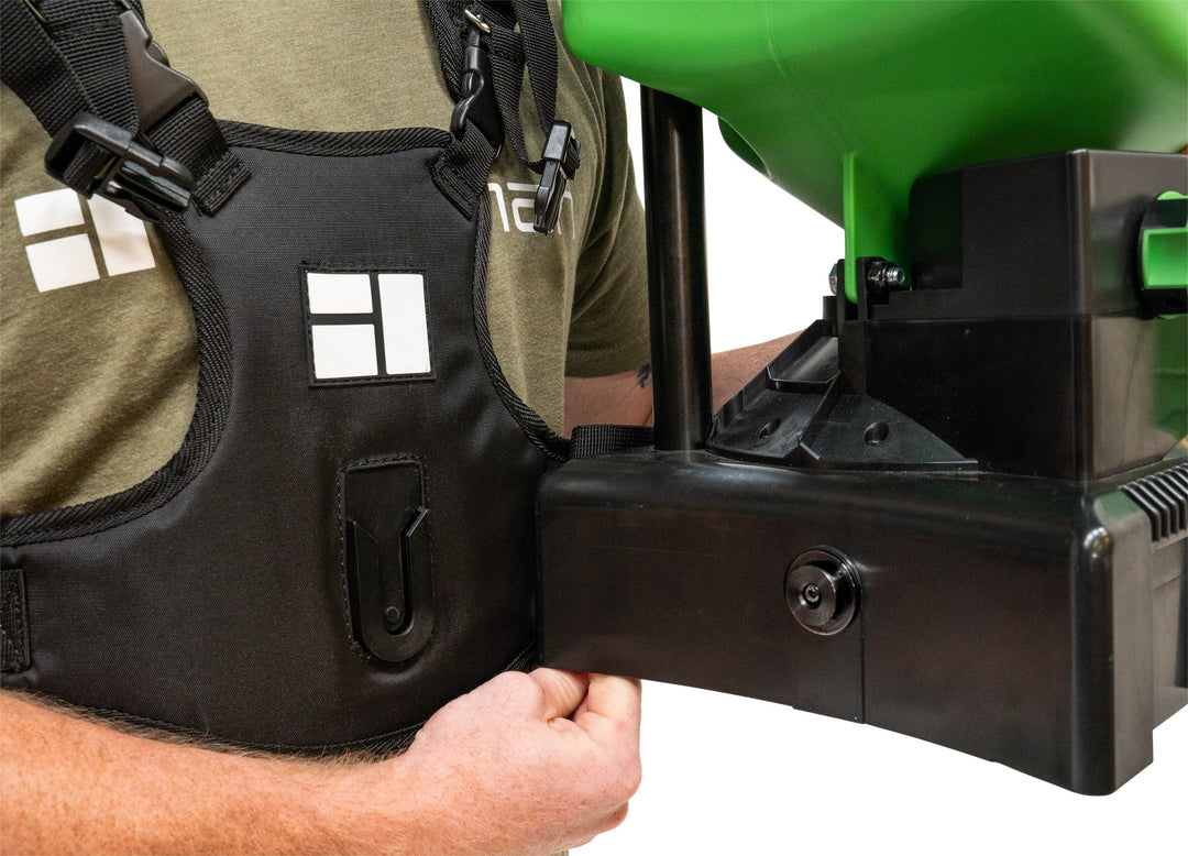 Hooyman manual chest spreader harness detail
