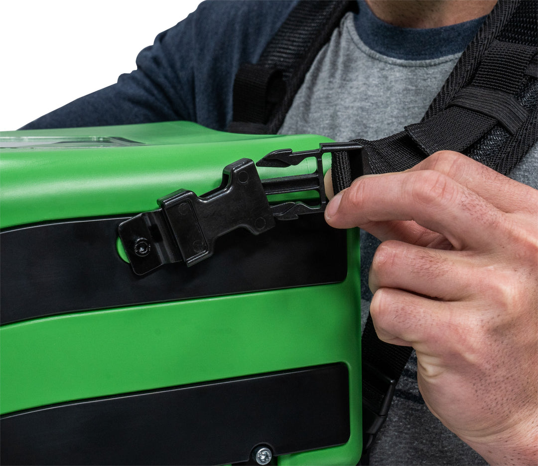 Hooyman 24V chest spreader controls and adjustable feed rate