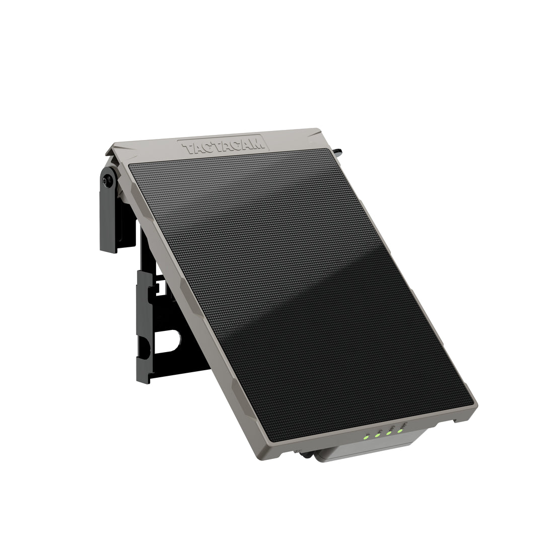 REVEAL Solar Panel R5 angled on its mount