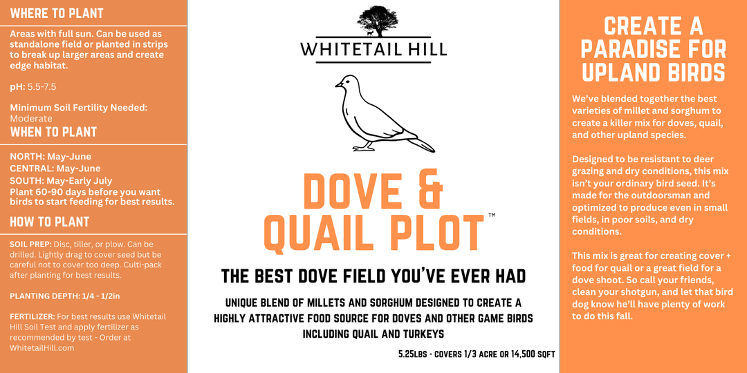 dove seed mix for planting Dove & Quail Plot 1.5 Acres (22.5 lb Bucket)