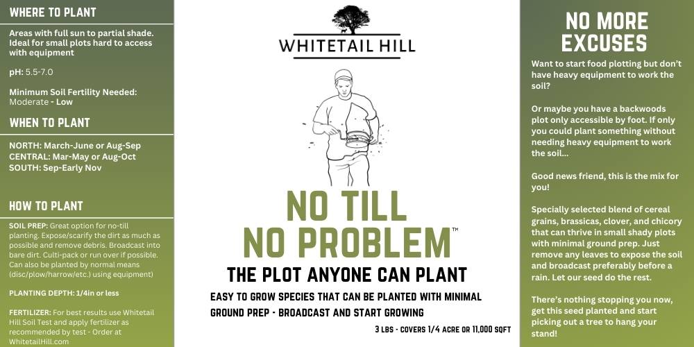 no till without herbicide No Till No Problem